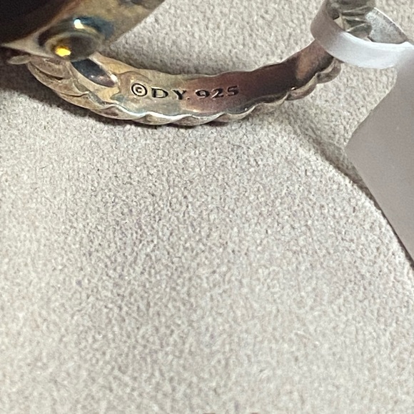 David Yurman Sterling Smokey Quartz Citrine 11m Ring size 6 comes with p… - Picture 6 of 9